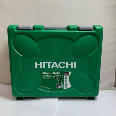  HITACHI 日立 13mm コードレスドライバドリル　18v 充電器・充電池2個・ケース付  DS18DBSL グリーン