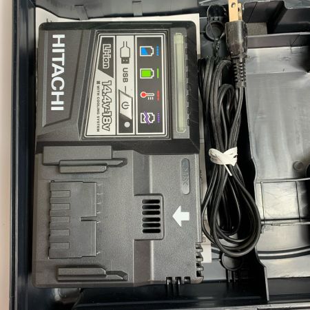  HITACHI 日立 13mm コードレスドライバドリル　18v 充電器・充電池2個・ケース付  DS18DBSL グリーン