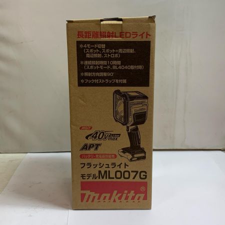  MAKITA マキタ フラッシュライト　40Ｖ　2022.6製 ML007G