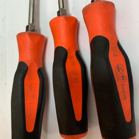  Snap-on スナップオン マイナスドライバー　3本セット SGD8B/SGD6B/SGD4B