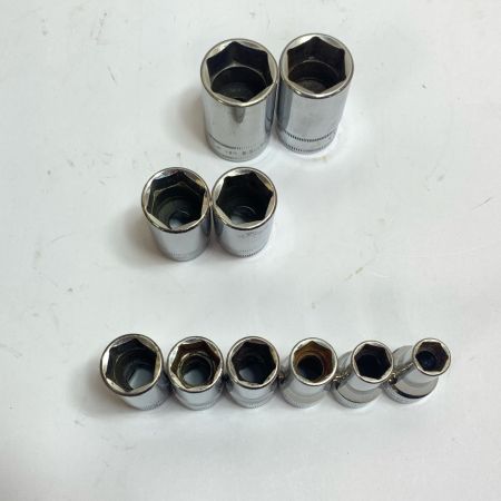  Snap-on スナップオン セミディープソケット 10個まとめ FSMS8.9.10.11.12.13.15.16.18.19