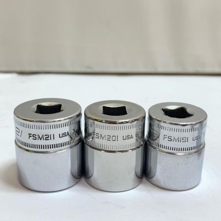  Snap-on スナップオン ソケットセット　16個まとめ FSM211/201/191/181/171/161/151/141/131/121/111/101/91/81/71/61