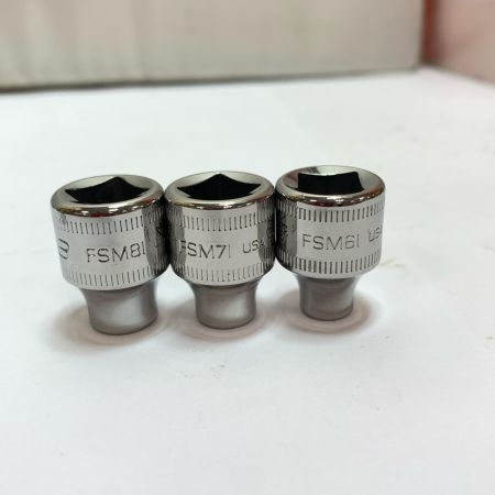  Snap-on スナップオン ソケットセット　16個まとめ FSM211/201/191/181/171/161/151/141/131/121/111/101/91/81/71/61