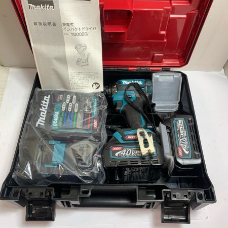  MAKITA マキタ  インパクトドライバ 　充電器・充電池2個・ケース付 TD002GRDX