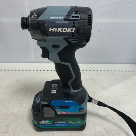  HiKOKI ハイコーキ 36ｖ　コードレスインパクトドライバ　充電器・充電池2個・ケース付 WH36DD アイスグレー