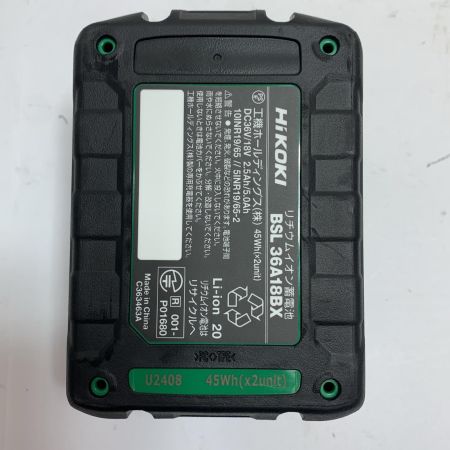  HiKOKI ハイコーキ 36v コードレスインパクトレンチ　充電器・充電池2個・ケース付 WR36DF 2XPSZ