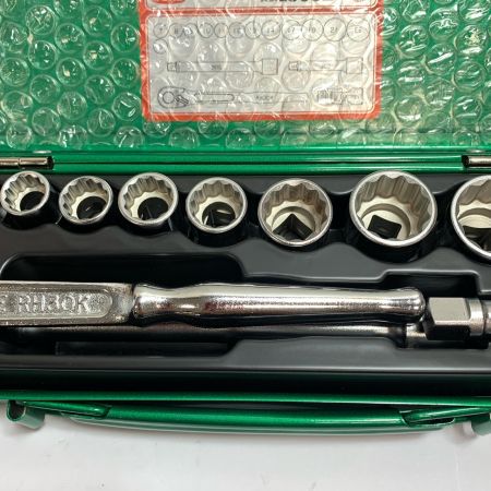  TONE トネ ソケットレンチセット　ケースにスレあり NO.1560M グリーン