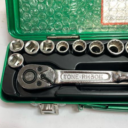  TONE トネ ソケットレンチセット　ケースにスレあり NO.1560M グリーン