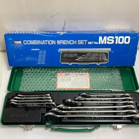  TONE トネ コンビネーションレンチセット　10本セット NO.MS100 グリーン