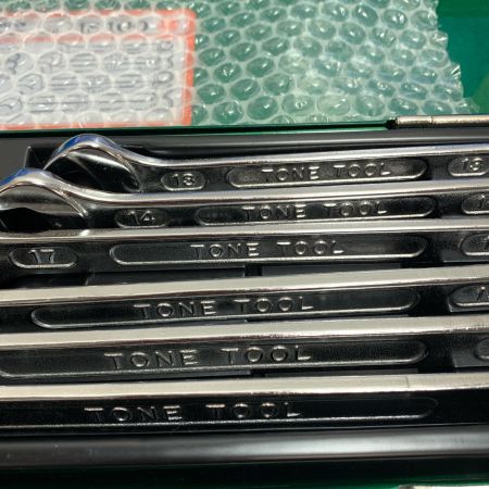  TONE トネ コンビネーションレンチセット　10本セット NO.MS100 グリーン