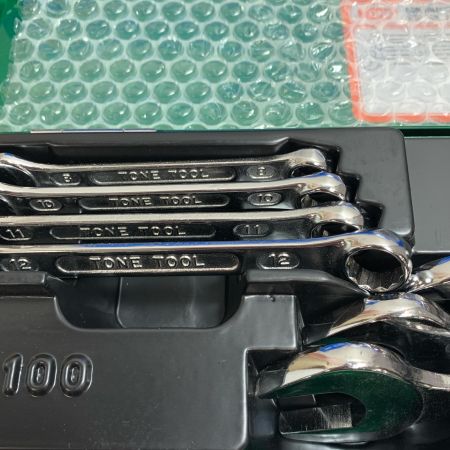  TONE トネ コンビネーションレンチセット　10本セット NO.MS100 グリーン