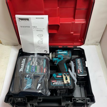  MAKITA マキタ 充電式インパクトレンチ　充電器・充電池2個・ケース付 40v 2.5Ah TW004GRDX