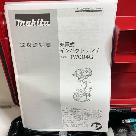  MAKITA マキタ 充電式インパクトレンチ　充電器・充電池2個・ケース付 40v 2.5Ah TW004GRDX