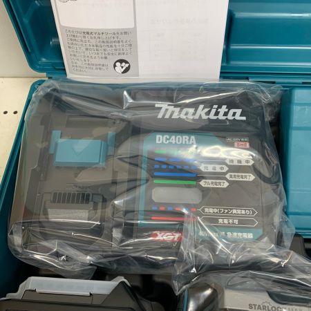  MAKITA マキタ 40v 充電式マルチツール　充電器・充電池2個・ケース付　2025.1製造 TM001GRDX ブルー
