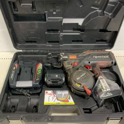 ♭♭ MAX マックス リバータイヤ　鉄筋結束機　充電器・充電池2個・ケース付 RB-442T B2C/1450A ブラック Bランク