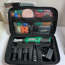 ♭♭ BATACA ミニポリッシャー 充電器2個　充電池付 B02PO61 グリーン Bランク