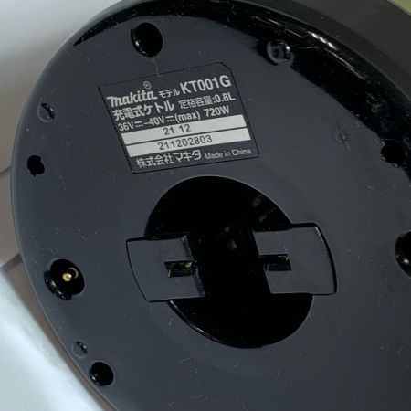  MAKITA マキタ 充電式ケトル　2021.12製　本体のみ KT001G オリーブ