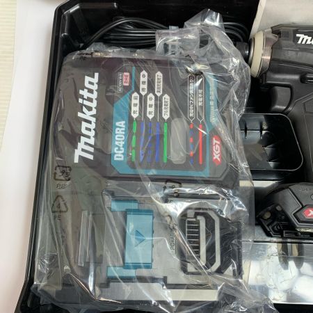  MAKITA マキタ 充電式インパクトドライバ　充電器・充電池1個（充電回数22回）・ケース付 TD001G ブラック