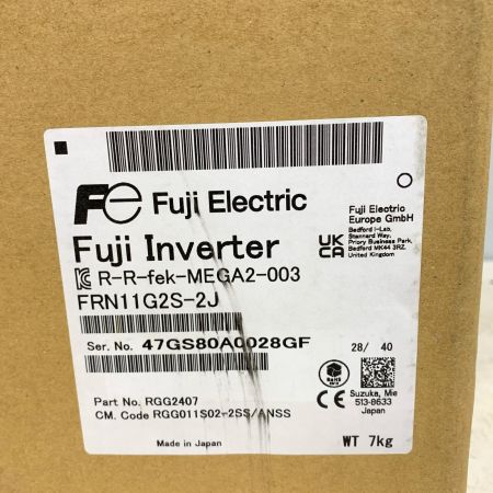  Fuji Electric 富士電機　インバーター　 FRN11G2S-2J