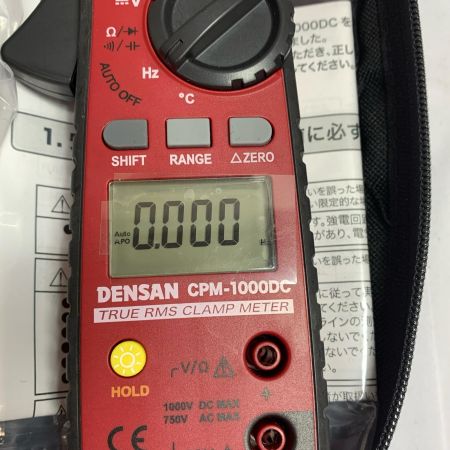  DENSAN クランプメータ　ケース付　通電のみ確認　ジェフコム株式会社 CPM-1000DC