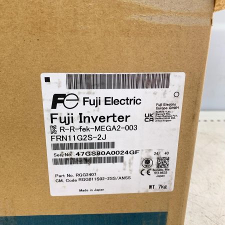  富士電機  Fuji Electric Inverter インバータ 【未開封品】 FRN11G2S-2J