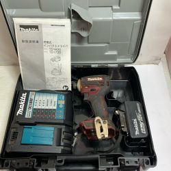 ♭♭ MAKITA マキタ 充電式インパクトドライバ　充電器・充電池1個（充電回数21回）・ケース付 TD172D オーセンティックレッド Bランク