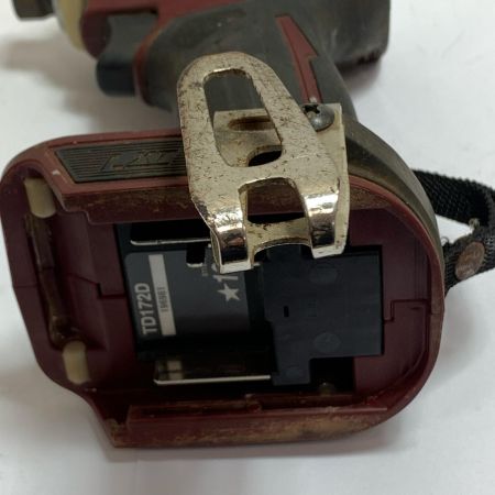  MAKITA マキタ 充電式インパクトドライバ　充電器・充電池1個（充電回数21回）・ケース付 TD172D オーセンティックレッド