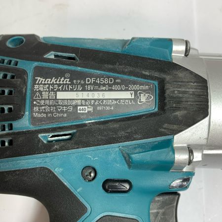  MAKITA マキタ 充電式ドライバドリル　本体のみ　18V DF458D
