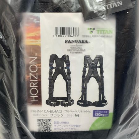  TITAN フルハーネス型安全帯 本体のみ　HORIZON PAHN-10A-BL-M型 ブラック