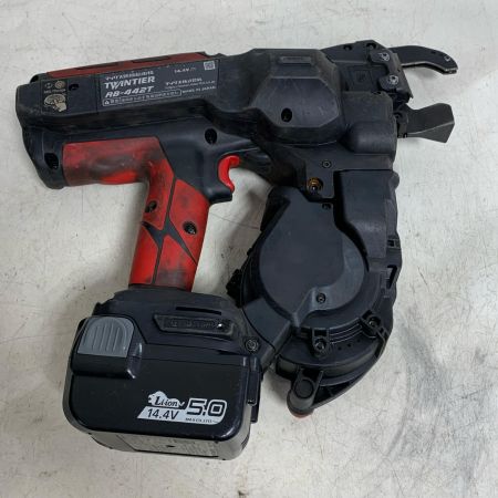  MAX マックス リバータイア ケース、充電器・充電池2個付 14.4v　鉄筋結束機 RB-442T-B2C/1450A ブラック×レッド x レッド