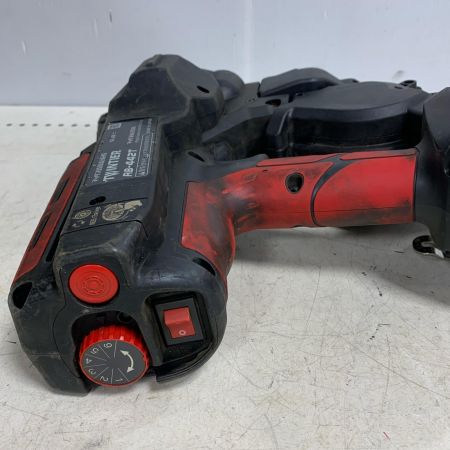  MAX マックス リバータイア ケース、充電器・充電池2個付 14.4v　鉄筋結束機 RB-442T-B2C/1450A ブラック×レッド x レッド