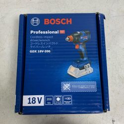 ♭♭ BOSCH ボッシュ コードレスインパクトドライバ/レンチ　本体のみ GDX 18V-200H ブルー Sランク
