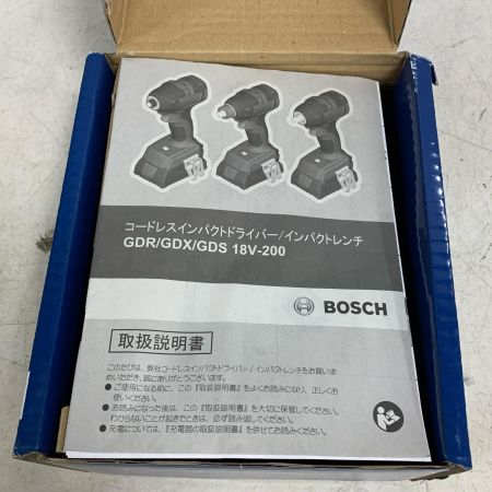  BOSCH ボッシュ コードレスインパクトドライバ/レンチ　本体のみ GDX 18V-200H ブルー