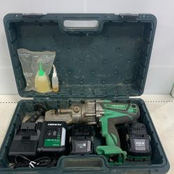 ♭♭ HiKOKI ハイコーキ コードレス鉄筋カッター　充電器・充電池2個・ケース付 CF18DSL Cランク