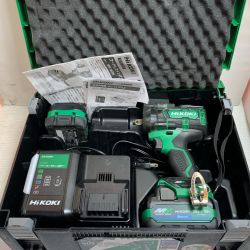 ♭♭ HiKOKI ハイコーキ 36v コードレスインパクトレンチ　充電器・充電池2個・ケース付 WR36DH(2XPSZ) グリーン Bランク