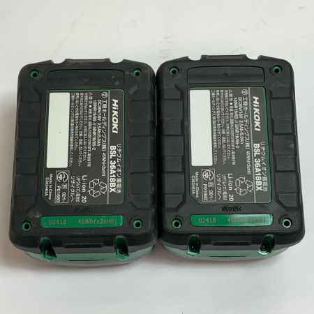  HiKOKI ハイコーキ 36v コードレスインパクトレンチ　充電器・充電池2個・ケース付 WR36DH(2XPSZ) グリーン