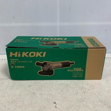  HiKOKI ハイコーキ 125mm ディスクグラインダー　2024年12月製 G13SHA