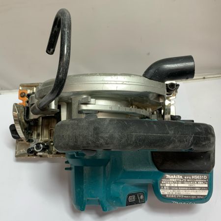  MAKITA マキタ 165mm 充電式マルノコ　18V 本体のみ　2020.11製造 HS631D ブルー