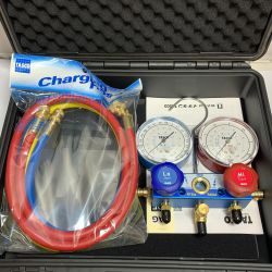 ♭♭ イチネンTASCO  ゲージマニホールド　【未使用品】ケースにややヨゴレあり TA126-1 Sランク