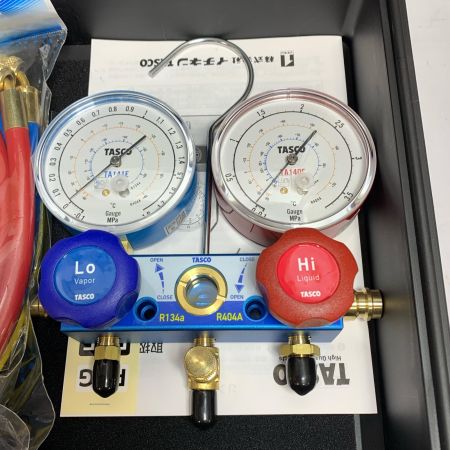  イチネンTASCO  ゲージマニホールド　【未使用品】ケースにややヨゴレあり TA126-1