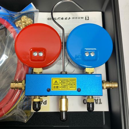  イチネンTASCO  ゲージマニホールド　【未使用品】ケースにややヨゴレあり TA126-1
