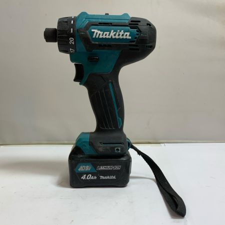  MAKITA マキタ 充電式ドライバドリル　10.8V　バッテリー4.0AH ×1個付 DF033D
