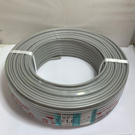  YAZAKI 電材 VVFケーブル 3芯×1.6mm×長さ100m   3×1.6　12kg　赤白黒　2025年6月製造