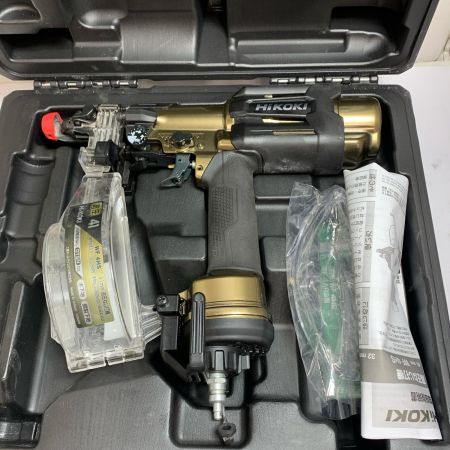  HiKOKI ハイコーキ 41mm 高圧ネジ打ち機　ケース付 WF4HS ゴールド×ブラック x ブラック