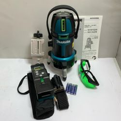 ♭♭ MAKITA マキタ 充電式屋内・屋外兼用墨出器　フルライン　受光器、ケース付 SK507GDN 2504163 Sランク