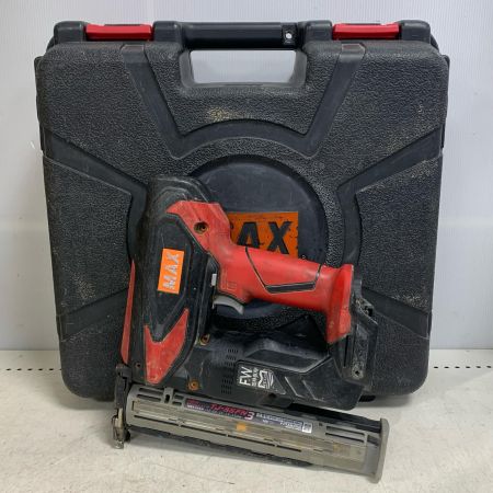  MAX マックス 充電式フィニッシュネイラ　充電器・充電池1個・ケース付 18v 2.5Ah  TJ-35FN3 ブラック x レッド