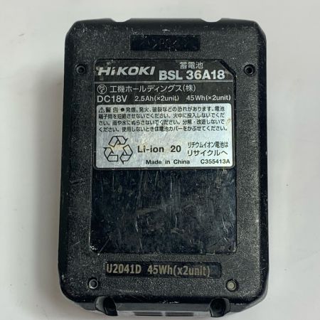  HiKOKI ハイコーキ 13ｍｍ　コードレスドライバドリル　充電池1個付 DS36DA