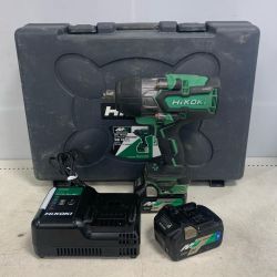 ♭♭ HiKOKI ハイコーキ コードレスインパクトレンチ　36V　充電器・充電池2個・ケース付 WR36DA グリーン Cランク