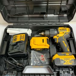 ♭♭ DEWALT 18V　ブラシレス振動ドリルドライバー　充電器・充電池2個・ケース付 18v 5.0Ah DCD709P2-JP ブラック×イエロー Aランク