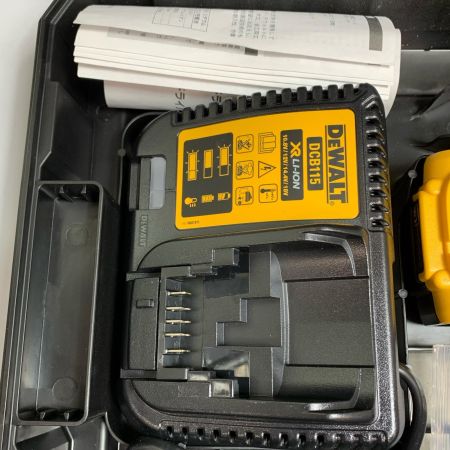  DEWALT 18V　ブラシレス振動ドリルドライバー　充電器・充電池2個・ケース付 18v 5.0Ah DCD709P2-JP ブラック×イエロー